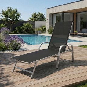 Avenberg MARGARITA állítható relaxációs nyugágy - fekete/ezüst