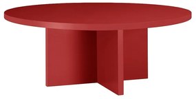 Piros kerek dohányzóasztal ø 80 cm Pausa – Really Nice Things
