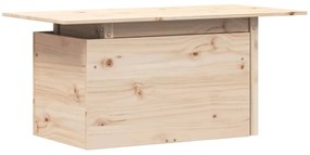 tömör fenyőfa kerti asztal 100 x 50 x 75 cm