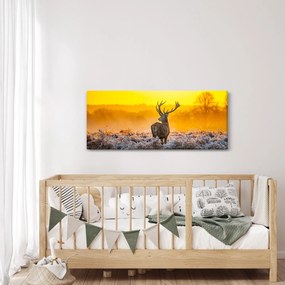 Kép - Szarvas napfelkeltekor (120x50 cm)