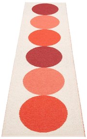 Piros-krémszínű kültéri-beltéri futószőnyeg 70x280 cm Otto Berry – Pappelina