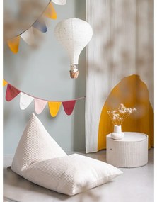 Krémszínű kordbársony gyerek babzsákfotel Big Lounger – Wigiwama