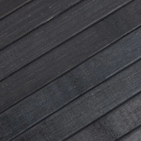 négyszögletű szürke bambusz szőnyeg 100 x 300 cm