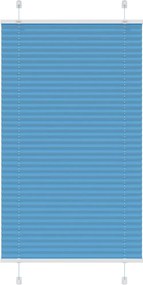 vidaXL pliszírozott redőny kék 80x100 cm szövetszélesség 79,4 cm