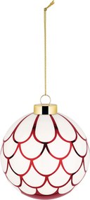 Alessi Delight Üveg Karácsonyfadísz Piros Nyelvek