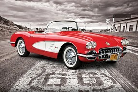 Plakát Classic Car - 1959 Corvette