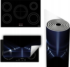 Vinil Tűzhelyvédő Szőnyeg Asztallap 90x52 fekete utca