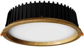 APLED - LED Lámpa RONDO WOODLINE LED/18W/230V 3000K átm. 26 cm tölgy tömör fa