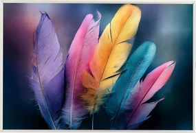 Poszter Keret Alumínium Pasztell Tollak Boho Dekoráció Színek 60x40