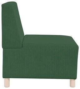 dzsungel zöld kordbársony szövet kanapéfotel 55 cm