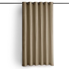 Bézs bársony dimout (részleges sötétítő) függöny 530x270 cm Velto – Filumi