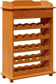 vidaXL Borágas Barna 58 x 28 x 90 cm Tömör fenyőfa