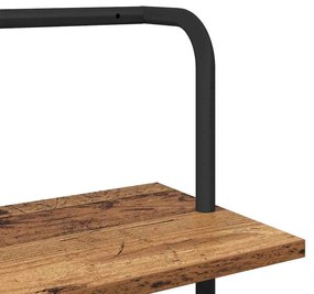 Könyvespolc Régi fa 60 x 24 x 203 cm Faanyag