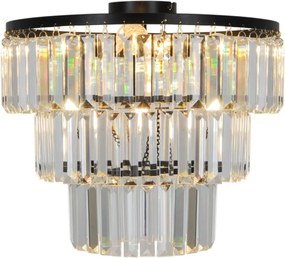 Zuma Line TIFANNY P17127-4-BK Plafonlámpa 4x40W/E14 IP20