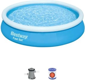Bestway Rodosz puhafalú medence szett vízforgatóval 366 x 76 cm