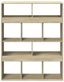 sonoma tölgy színű szerelt fa könyvszekrény 100 x 33 x 125,5 cm