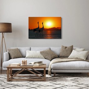 Madarak képe naplementekor (90x60 cm)