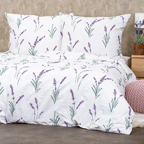 4Home Lavender pamut ágyneműhuzat, 140 x 200 cm, 70 x 90 cm, 140 x 200 cm, 70 x 90 cm