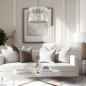 Kristály csillár láncon RITZ 7xE14/40W/230V króm