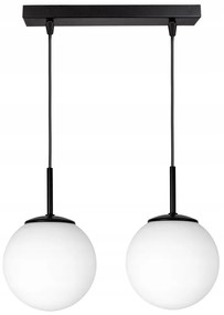 Glimex opál üveg gömb / golyó függőlámpa 2xE27 LISZ (GLIS0010)