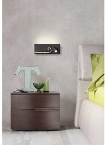 Redo 01-2985 - LED Fali spotlámpa BROOK LED/8W/230V + LED/3W USB fekete