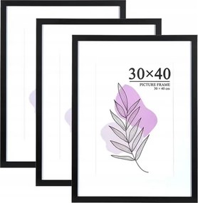 Képkeret szett 3db-os passepartout 30x40 cm