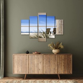 Kép - A strandra néző ablak (150x105 cm)