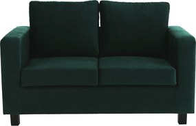 Teljesen kárpitozott heverő, smaragd szövet, LUANA