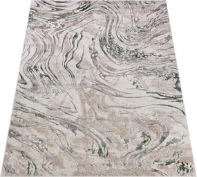 Komo Szőnyeg 200x300 Stílusos Modern fényes bézs zöld w05