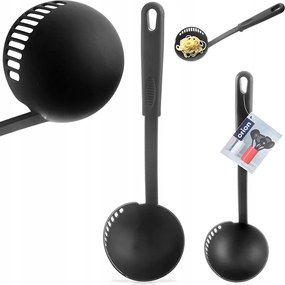 Nagy Acél Merőkanál 150 ml-es szűrővel a levesek leszűréséhez Orion