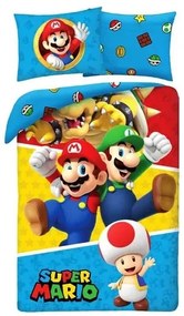 Super Mario ágyneműhuzat 140×200cm, 70×90 cm