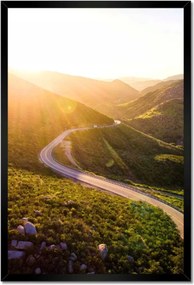 Poszterek keretben 40x60 Út Erdő Hegyek