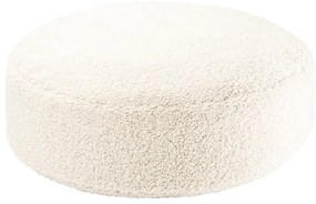 Krémszínű buklé gyerek babzsákfotel Round – Wigiwama