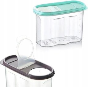 Konyhai Tárolódoboz Élelmiszer Kávé Cukor Só Tészta 1,2L