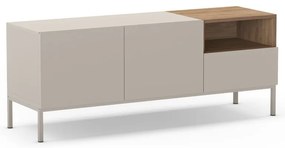 Krémszínű TV-állvány 140x55 cm Cailin – Marckeric