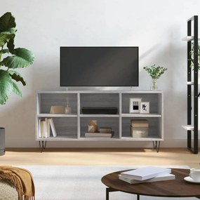 Szürke sonoma színű szerelt fa TV-szekrény 103,5x30x50 cm