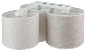 Brilagi - Mennyezeti lámpa SNAKE 3xE27/15W/230V szürke/krémszínű