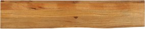 vidaXL tömör mangófa természetes élű asztallap 160 x 40 x 2,5 cm