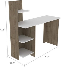 Polcos íróasztal 120x52x87,5cm fehér FUR1231-1