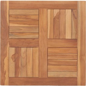 vidaXL tömör tíkfa asztallap 60 x 60 x 2,5 cm
