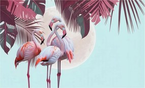 Fali fotótapéta előszoba konyhába Egzotikus madarak 416x254 Ragasztó