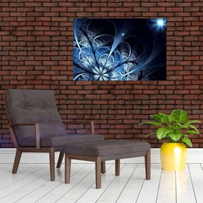 Egy sötétkék virág képe (90x60 cm)