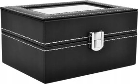 3 részes óratartó doboz, fekete