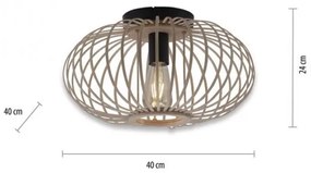 Leuchten Direkt 11410-79 - Felületre szerelhető csillár RACOON 1xE27/40W/230V átm. 40 cm