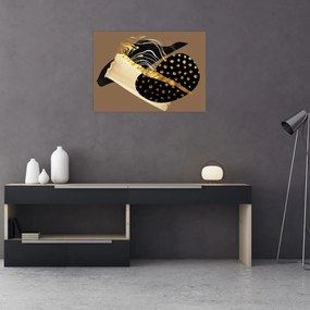 Kép - Absztrakció aranybarna N⁰1 (70x50 cm)