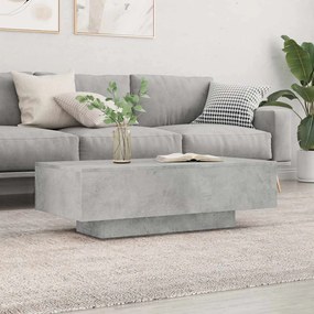 Betonszürke szerelt fa dohányzóasztal 100x49,5x31 cm