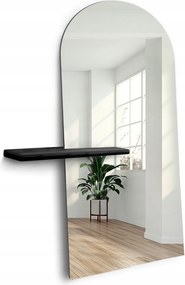 Frank Shelf 40x170 félig ovális álló tükör polccal 12x70