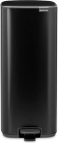 Matt fekete acél pedálos szemetes 30 l Bo – Brabantia
