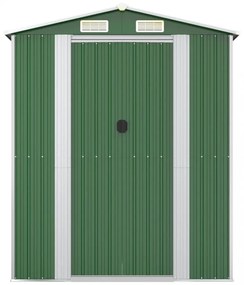 zöld horganyzott acél kerti fészer 192x606x223 cm