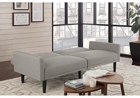 Világosszürke kinyitható kanapé 198 cm - Støraa